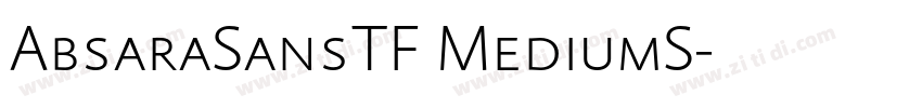 AbsaraSansTF MediumS字体转换 AbsaraSansTF MediumS字体转换